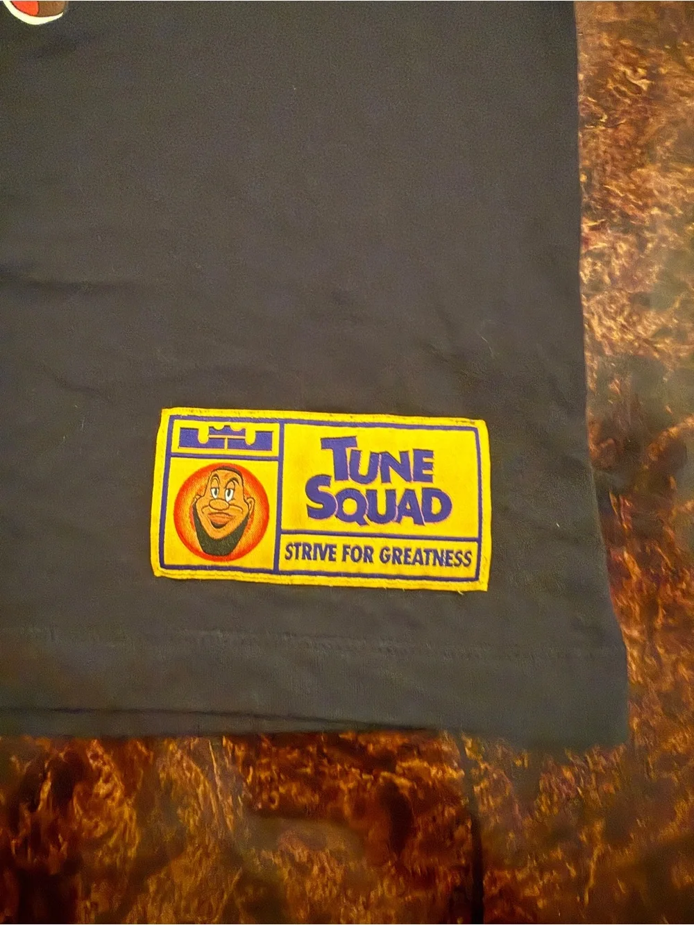 Nike Black Tune Squad Graphic Short Sleeve Tee